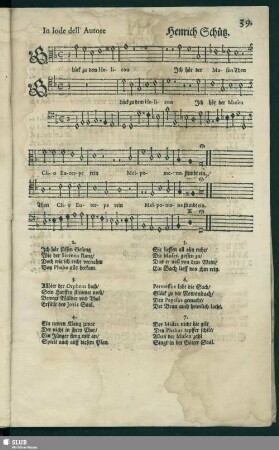 XIX. Glück zu dem Helicon - Heinrich Schütz.
