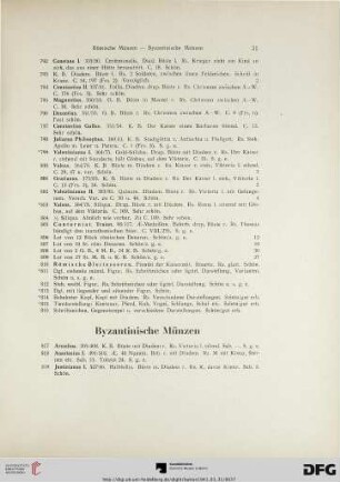 Byzantinische Münzen (Nr. 817-846)