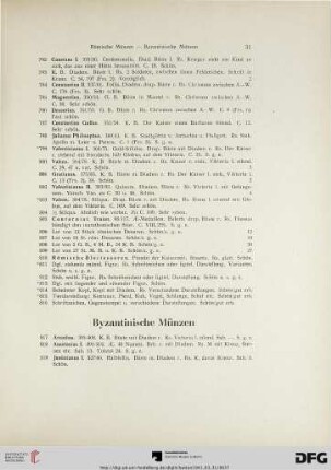 Byzantinische Münzen (Nr. 817-846)