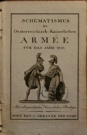 Schematismus der Oesterreichisch-Kaiserlichen Armee : für das Jahr .... 1810
