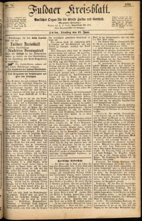 Ausgabe vom Dienstag, den 27. Juni 1882.