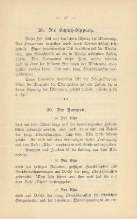 25. Die Schluß-Sippung