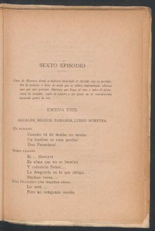 Sexto episodio : Rancho de Moreyra
