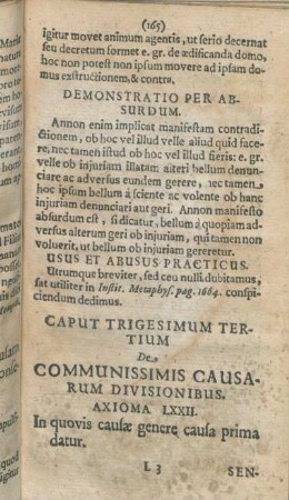Caput Trigesimum Tertium De Communissimis Causarum Divisionibus.