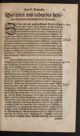 Das leben und leiden des heiligen Martyrers und Einsidlers S. Meinrats.