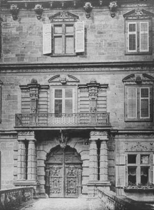 Aschaffenburg, Schloss Johannisburg, Hauptportal in der Südost-Front
