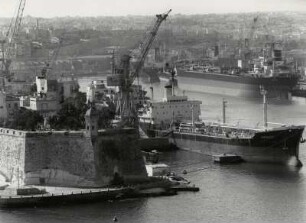 Fort St. Angelo mit dem Grand Harbour