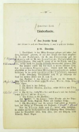 Zweiter Teil. Länderkunde