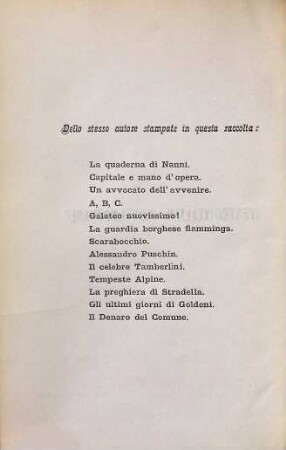 Il celebre Tamberlini, commedia in 3 atti