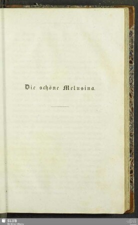 Die schöne Melusina