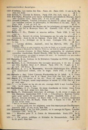 Antiquarischer Anzeiger von Joseph Baer & Co., Frankfurt a.M.. 338. 1884