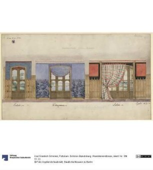 Potsdam. Schloss Babelsberg. Wanddekorationen