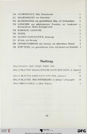 Nachtrag (Nr. 655-700)