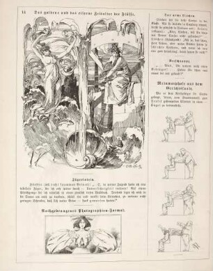 "Das goldene und das eiserne Zeitalter der Flüsse" "Nothgedrungenes Photographien-Format" "Metamorphose aus dem Gerichtssaale"