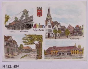 Ahlen in Westfalen - Postkarte