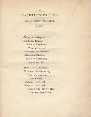 Nächtliches Lied