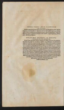 Verba Crassi Apud Ciceronem Lib. I. de Oratore.