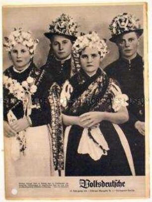 Monatszeitschrift "Der Volksdeutsche" u.a. zur Umsiedlung der deutschstämmigen Bevölkerung Litauens auf das Gebiet des Deutschen Reichs