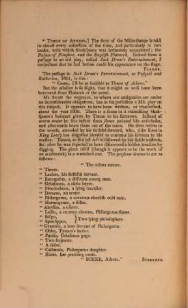 The plays of William Shakspeare : In 21 volumes ; with corrections and illustrations of various commentatores, Vol. 19. Timon of Athens. Othello