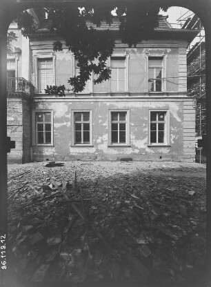Gotha, Friedrichstraße 5/7. Schloss Friedrichsthal (1707/1708-1711; W. C. Zorn von Plobsheim). Rückseite (Teilansicht)