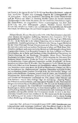 Albrecht, Michael :: Moses Mendelssohn 1729 - 1786, das Lebenswerk eines jüdischen Denkers der deutschen Aufklärung, (Ausstellungskataloge der Herzog August Bibliothek, 51) : Weinheim, Acta humaniora VCH Verlagsgesellschaft, 1986
