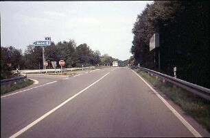 Teilknoten West: Zufahrt von Westen