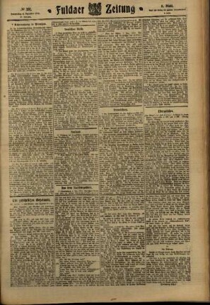 Dritte Ausgabe vom Donnerstag, den 08. Dezember 1910.