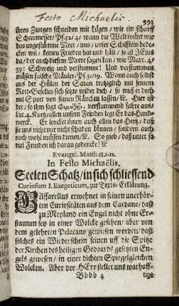 Evangel. Matth. 18, 1-11. In Festo Michaelis.