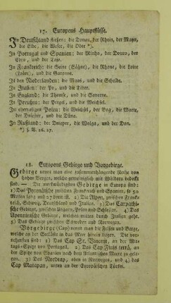 17. Europens Hauptflüsse