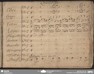 Quartetto: "Dorina mia carina"