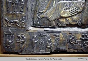 Die Gottesmutter aus dem Kloster Zarzma, sogenannte Laklakidze-Ikone : Szenen aus dem Leben Christi