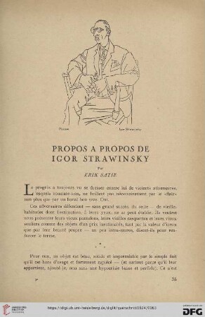 4: Propos a propos de Igor Strawinsky