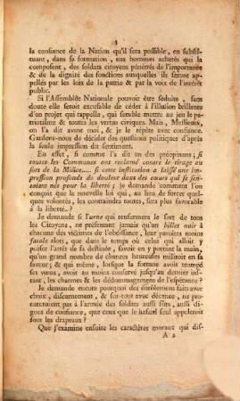 Opinion De M. Bureaux De Pusy, Député Du Bailliage D'Amont, Dans la Séance du Mercredi 16 Décembre 1789, sur la conscription militaire