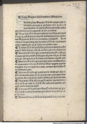 Casus papales, episcopales et abbatiales