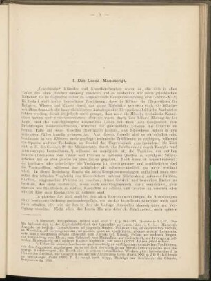 1. Das Lucca-Manuscript.