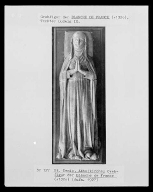 Grabfigur der Blanche de France, Tochter Ludwig des IX.