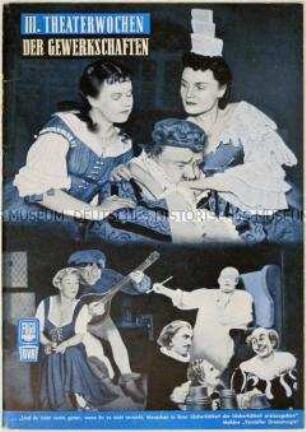 Programmheft der 3. Theaterwochen der Gewerkschaften in der DDR