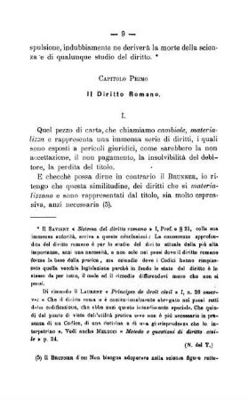 Capitolo Primo. Il Diritto Romano.