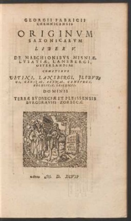 Georgii Fabricii Chemnicensis Originum Saxonicarum Liber V.
