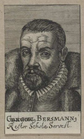 Bildnis des Gregorius Bersmannus