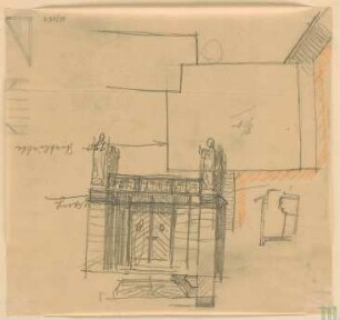 Fischer, Theodor; Gauting / Starnberg (Bayern); Ev. Christuskirche - Eingang (Ansicht, Details)