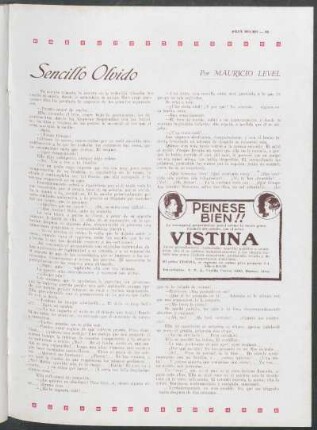 Sencillo olvido