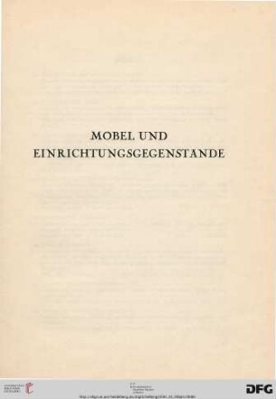 Möbel (Nr. 335-402)