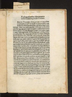 Tractatus Clarissimi Philosophi et medici Matheoli p[er]usini de Memoria