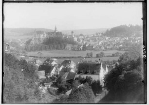 Gesamtansicht der Stadt Sigmaringen aus Richtung Gorheim von Norden aus gesehen