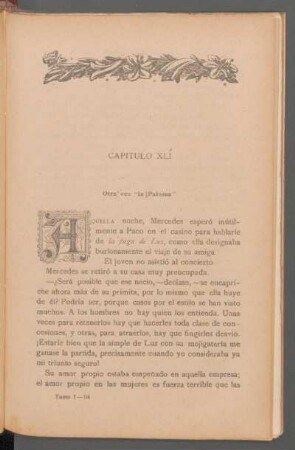 Capítulo XLI - Otra vez "la Paloma"