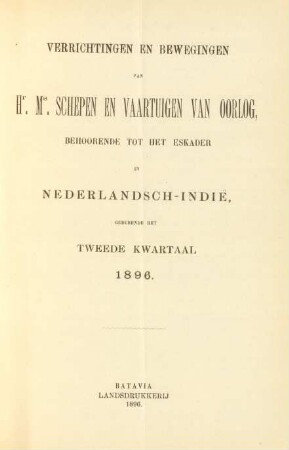 Tweede kwartaal 1896