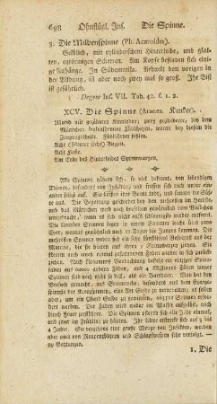 XCV. Die Spinne
