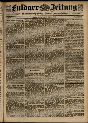 Ausgabe vom Freitag, den 10. Februar 1899.