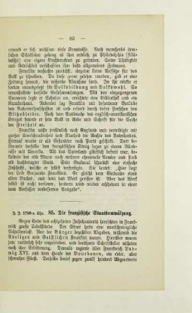 85. Die französische Staatsumwälzung